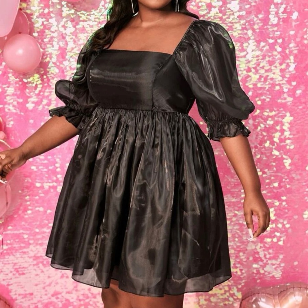 Black shimmery dress